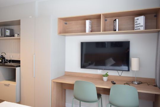 Estúdio - quarto de kitnet/studio à venda com 1 quarto, 27m² em Pompeia, São Paulo