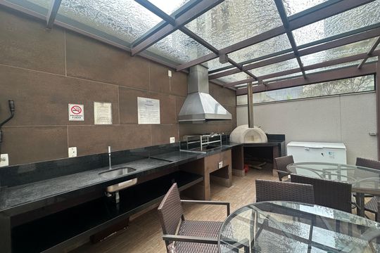 Área comum - Churrasqueira de apartamento para alugar com 1 quarto, 49m² em Alphaville Industrial, Barueri