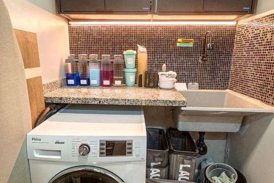 Área de serviço de apartamento à venda com 2 quartos, 91m² em Parque Sao Vicente, Santo André