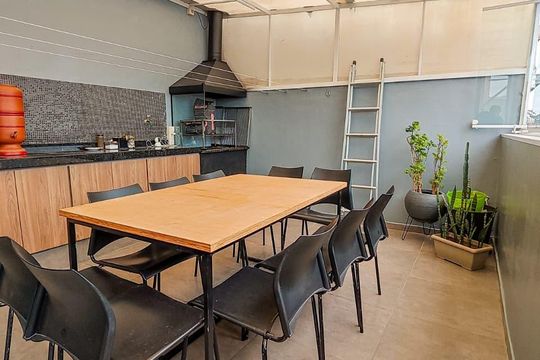 Varanda Gourmet de apartamento à venda com 2 quartos, 91m² em Parque Sao Vicente, Santo André