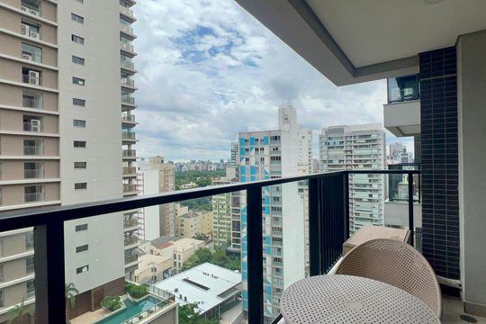 Varanda de apartamento para alugar com 1 quarto, 37m² em Pinheiros, São Paulo