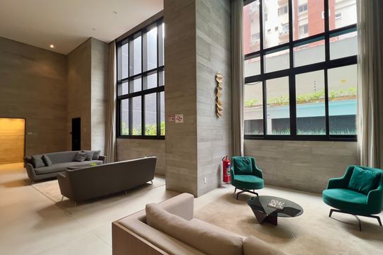Área comum de apartamento para alugar com 1 quarto, 37m² em Pinheiros, São Paulo