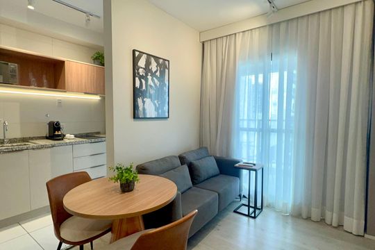 Sala de apartamento para alugar com 1 quarto, 37m² em Pinheiros, São Paulo