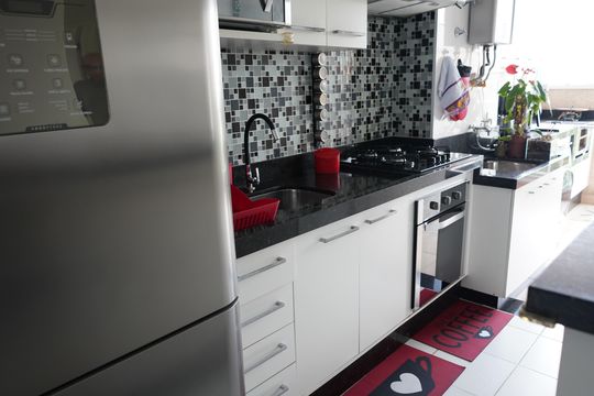 Cozinha de apartamento à venda com 2 quartos, 55m² em Mooca, São Paulo