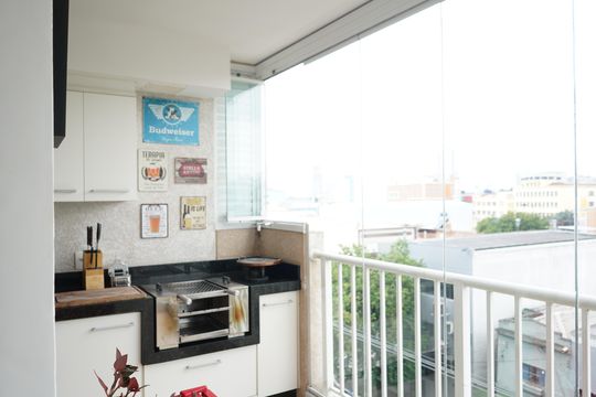 Sacada de apartamento à venda com 2 quartos, 55m² em Mooca, São Paulo