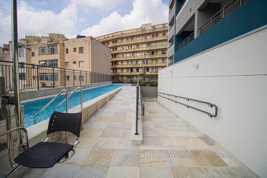 Área comum - Piscina de kitnet/studio à venda com 1 quarto, 27m² em Tucuruvi, São Paulo