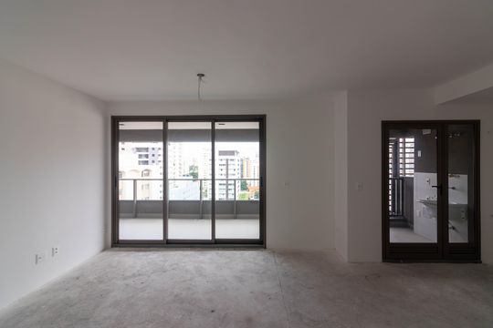 Sala/Cozinha de apartamento à venda com 3 quartos, 119m² em Moema, São Paulo