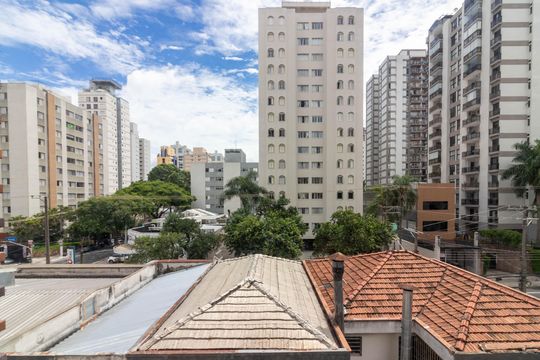 Vista da Suíte 2 de apartamento à venda com 3 quartos, 111m² em Moema, São Paulo