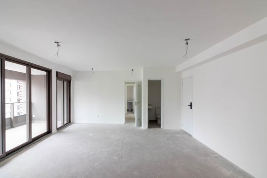 Sala/Cozinha de apartamento à venda com 3 quartos, 111m² em Moema, São Paulo
