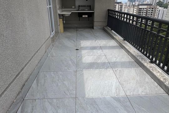 Varanda Sala de apartamento à venda com 4 quartos, 247m² em Vila Andrade, São Paulo