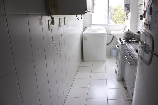 Cozinha  de apartamento à venda com 2 quartos, 55m² em Macedo, Guarulhos