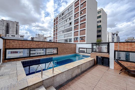 Área comum - Piscina de kitnet/studio à venda com 1 quarto, 34m² em Vila Mariana, São Paulo