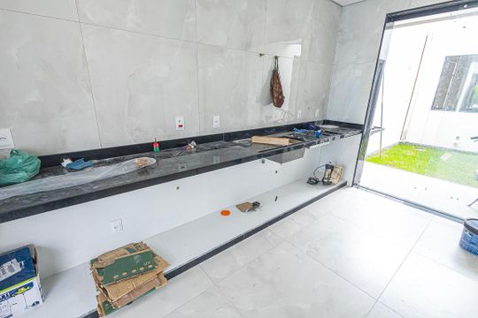 cozinha de casa à venda com 3 quartos, 125m² em Santa Amelia, Belo Horizonte