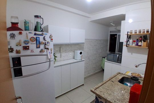 Cozinha de apartamento à venda com 2 quartos, 51m² em Jardim Campos Eliseos, Campinas