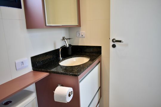 Banheiro da Suíte de apartamento à venda com 1 quarto, 51m² em Vila da Saúde, São Paulo