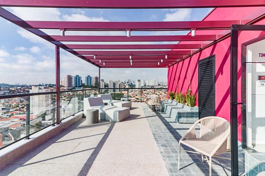 Área comum de kitnet/studio à venda com 1 quarto, 27m² em Vila Sonia, São Paulo