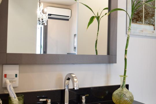 Banheiro de apartamento para alugar com 1 quarto, 44m² em Jardins, São Paulo
