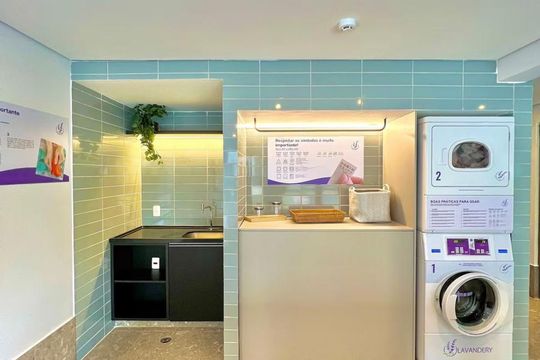 Área comum de apartamento à venda com 1 quarto, 29m² em Santo Amaro, São Paulo