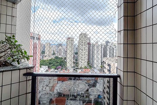Varanda da Suite 1 de apartamento à venda com 4 quartos, 330m² em Vila Gomes Cardim, São Paulo