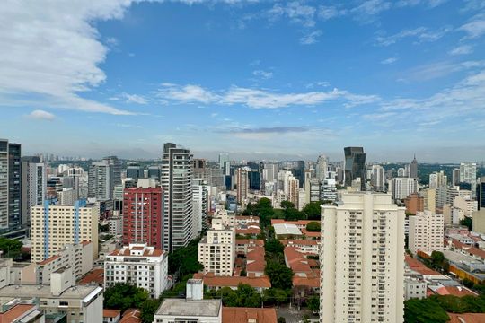 Vista da Varanda da Sala de apartamento à venda com 2 quartos, 108m² em Pinheiros, São Paulo