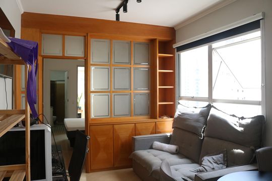 Sala de apartamento à venda com 1 quarto, 40m² em Perdizes, São Paulo