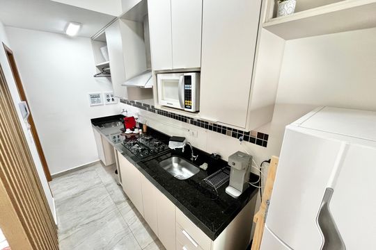 Sala/Cozinha de apartamento para alugar com 1 quarto, 27m² em Parada Inglesa, São Paulo