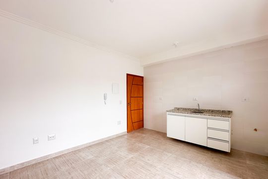 Cozinha de apartamento à venda com 2 quartos, 51m² em Jardim Copacabana, São Bernardo do Campo