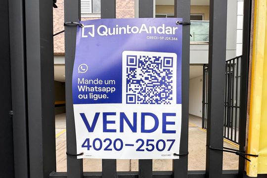 Placa de apartamento à venda com 2 quartos, 51m² em Jardim Copacabana, São Bernardo do Campo