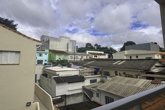 Varanda da Sala - Vista  de apartamento à venda com 2 quartos, 48m² em Jardim Copacabana, São Bernardo do Campo