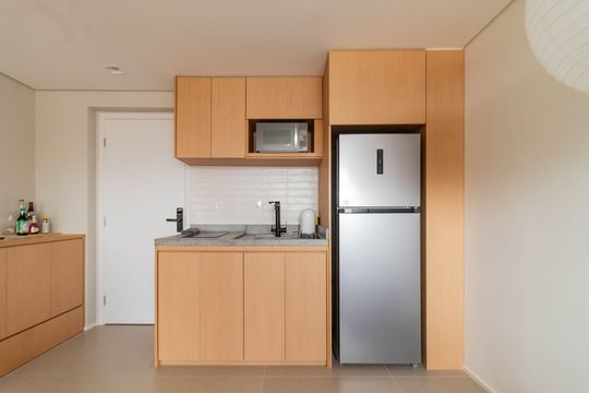 Cozinha de apartamento à venda com 1 quarto, 37m² em Perdizes, São Paulo