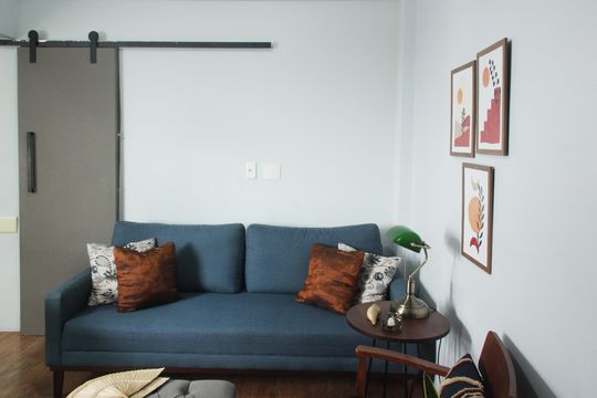 Sala de apartamento para alugar com 1 quarto, 40m² em Embaré, Santos