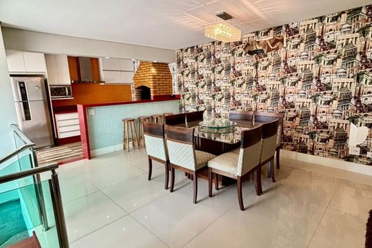 Varanda Gourmet de apartamento à venda com 4 quartos, 253m² em Chácara Agrindus, Taboão da Serra