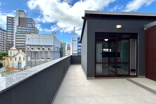 Área externa de apartamento para alugar com 1 quarto, 102m² em Centro, Florianópolis