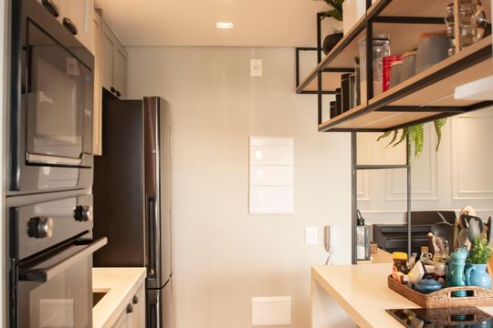 Cozinha de apartamento à venda com 3 quartos, 78m² em Vila Monte Alegre, São Paulo