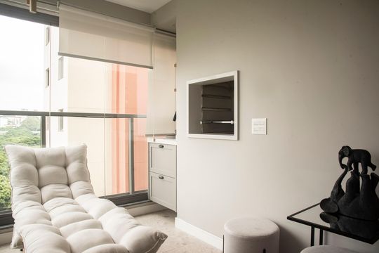 Varanda gourmet de apartamento à venda com 3 quartos, 78m² em Vila Monte Alegre, São Paulo