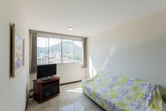 Sala de apartamento à venda com 1 quarto, 51m² em Rio Comprido, Rio de Janeiro