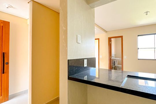 Cozinha de casa para alugar com 2 quartos, 102m² em Forquilhas, São José