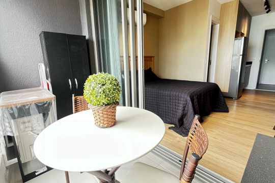 Varanda de kitnet/studio à venda com 1 quarto, 26m² em Vila Clementino, São Paulo