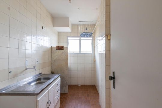 Cozinha de apartamento à venda com 1 quarto, 46m² em Vila Industrial (campinas), Campinas