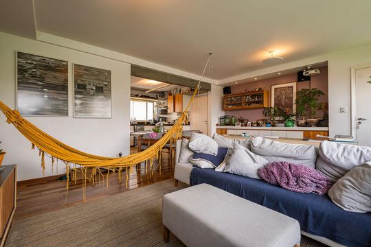 Sala de apartamento à venda com 3 quartos, 110m² em Pompeia, São Paulo