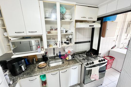 Cozinha de apartamento à venda com 3 quartos, 76m² em Jardim Santa Ines, São Paulo