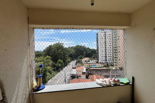 Varanda da Sala de apartamento à venda com 3 quartos, 76m² em Jardim Santa Ines, São Paulo