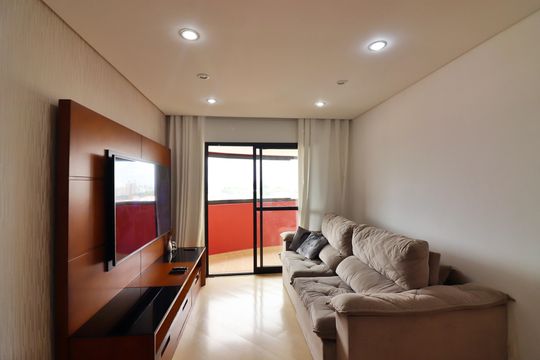 Sala  de apartamento à venda com 3 quartos, 101m² em Baeta Neves, São Bernardo do Campo