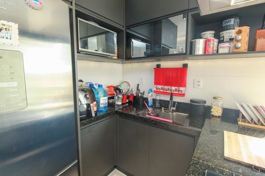 Cozinha de apartamento à venda com 2 quartos, 100m² em Jardim Santo Alberto, Santo André