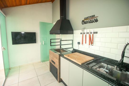 Churrasqueira de apartamento à venda com 2 quartos, 100m² em Jardim Santo Alberto, Santo André