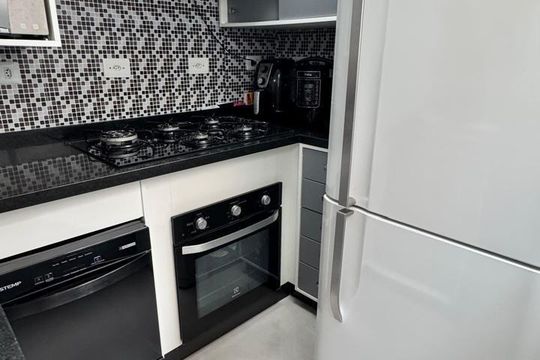 Cozinha de apartamento à venda com 3 quartos, 150m² em Vila América, Santo André