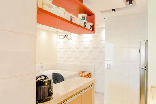 Cozinha e Área de Serviço de apartamento para alugar com 2 quartos, 42m² em Cidade Parque Alvorada, Guarulhos