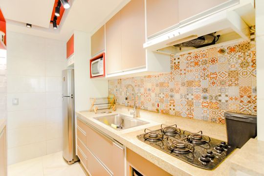 Cozinha e Área de Serviço de apartamento para alugar com 2 quartos, 42m² em Cidade Parque Alvorada, Guarulhos