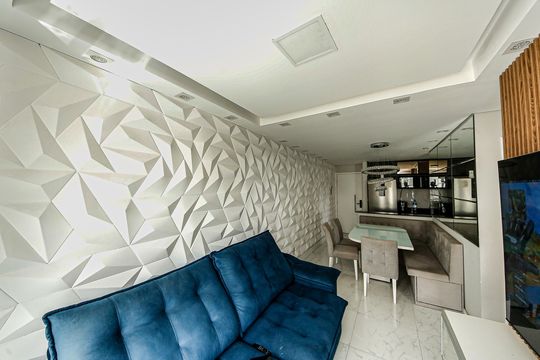 Sala de apartamento à venda com 2 quartos, 50m² em Vila Antonieta, São Paulo