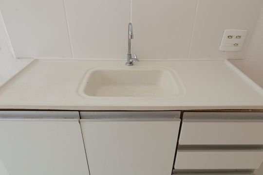 Cozinha de apartamento à venda com 2 quartos, 43m² em Colônia (zona Leste), São Paulo